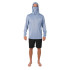 Bimini Bay Hatteras Performance Hoodie with Gaiter Featuring BloodGuard - Infinity Gray