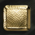 India Handicrafts Gold Hammered Tray - Small