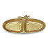 India Handicrafts 15" Gold Aluminum Tray