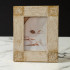 India Handicraft Vintage Gold & White Photo Frame