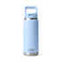 Yeti Rambler 26 Oz Water Bottle with Color-Matched Straw Cap - Big Sky Blue