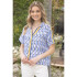 Voy Zig Zag Stripes Top - Blue