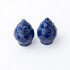 8 Oak Lane Navy Textured Jar Salt & Pepper Shaker Boxed Set