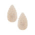 Canvas Florence Pearl Pave Sculpted Earrings in Ivory