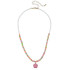 Canvas Ava Pearl Color Block Enamel Flower Children's Necklace