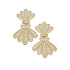 Canvas Shelia Sculpted Wicker Statement Earrings in Natural