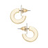 Canvas Emmy Small Flat Hoop Earrings in Shiny Gold