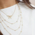 Canvas Bessie Rope Bow Necklace in Shiny Gold