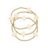 Canvas Macy Square Cross Ball Bead Stretch Bracelet Set of 3