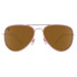 Blenders A Series Classic Mo Polarized Aviator Sunglasses – Matte Rose Gold/Amber
