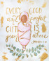 Mackenzie Kissell Art "Every Good and Perfect Gift" Acrylic Gold Frame - Girl 2