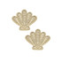 Canvas Shelia Sculpted Wicker Stud Earrings in Natural