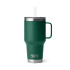 Yeti 35oz Rambler Straw Mug - Black Forest Green