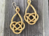The Heart Knot Double Coin Earrings