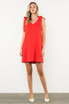 THML Red Tie Strap Dress