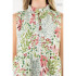 THML Cream Embroidered Tie Neck Sleeveless Dress