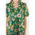 THML Green V-Neck Floral Print Dress