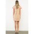 THML Beige Ikat Short Sleeve Dress