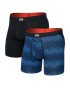 Saxx Multi-Sport Mesh Performance Boxer Brief 6" - 2 Pack - Chain of Command/Black