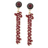 Canvas South Carolina Gamecocks Autograph Enamel Earrings in Garnet