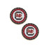 Canvas South Carolina Gamecocks Pave Disc Stud Earrings
