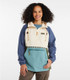 L.L. Bean Women's Mountain Classic Anorak - Natural/Mineral Blue L.L. Bean Women's Mountain Classic Anorak - Natural/Mineral Blue