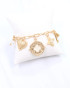 Caroline Hill Callaway Charm Bracelet Worn Gold