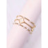 Caroline Hill Barnes Clover Bracelet Set Gold