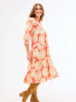 Mary Square Women's Eleanor Dress - Fall Floral Fire