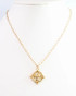 Caroline Hill Capitola Cross Necklace Worn Gold