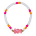 Jane Marie Kids White, Orange, Pink Beaded Bracelet with Gummy Bear