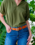 Caroline Hill Women's Bridgette Belt - Camel