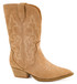 Corky’s “Somebody’s Problem” Ankle Boot — Camel Faux Suede Western