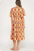 Strut & Bolt Puff Sleeve Plaid Midi Dress
