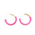 Accessory Jane Liz Hoop Earrings - Hot Pink