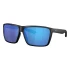 Costa Del Mar Rincon II Polarized Sunglasses Matte Black with Blue Mirror 580G Glass Lenses