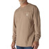 Loose Fit Heavyweight Long-Sleeve Pocket Deer Graphic T-Shirt - Soft Sepia Heather