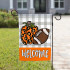 The Navy Knot Fall Garden Flag - Pumpkins and Football -Leopard Print