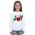 Jane Marie Kids Joy Reindeer White Crew Neck Sweatshirt Jane Marie Kids Joy Reindeer White Crew Neck Sweatshirt