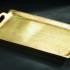 India Handicrafts Gilded Rectangle Handle Tray