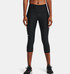 Under Armour Women's HeatGear Armour No-Slip Waistband Ankle Leggings-Black/White