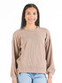 Simply Southern Women's Amber Knit Top - Umber