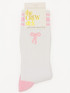 Simply Southern Women's Embroidered Crew Sock - Big Bow