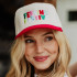 Katydid Feeling Festive Two-Toned Christmas Trucker Hat Katydid Feeling Festive Two-Toned Christmas Trucker Hat