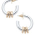 Canvas Elise Looped Hoop Earrings in Shiny Two Tone