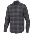 Local Boy Men's Phelan Stretch Flannel - Navy/Charcoal/Red