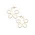 Canvas Sher Pearl Studded Flower Earrings in Shiny Gold Canvas Sher Pearl Studded Flower Earrings in Shiny Gold
