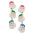 Canvas Pearl Studded Santa Face Earrings Canvas Pearl Studded Santa Face Earrings