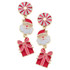 Canvas Santa Claus Is Coming To Town Enamel Earrings Canvas Santa Claus Is Coming To Town Enamel Earrings