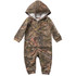 Carhartt Infant Boys Zip Front Hooded Camo Coveralls - Mossy Oak Country DNA